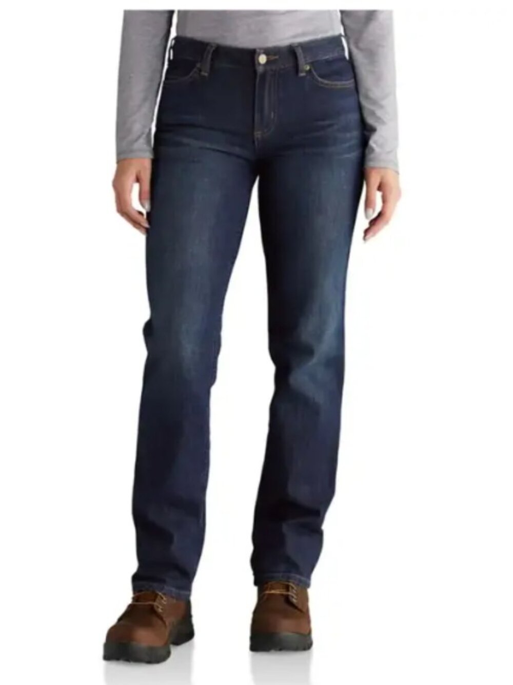 Ladies Size 16 Carhartt Original Fit Straight Leg Jeans 102731 470 Bluestone